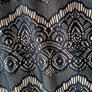 Liz Claiborne Knee Length Dress black lace